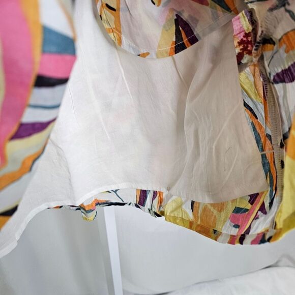 C&C California Floral Embroidered Wrap Skirt Size Large - Picture 7 of 11